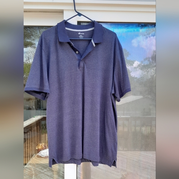 Van Heusen Navy Blue Polo Shirt MENS XXL Regular Fit - Picture 1 of 4